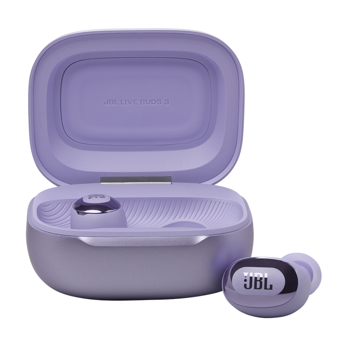 JBL Live Buds 3 - Purple - True wireless Noise Cancelling bud-type earbuds - Front image number null